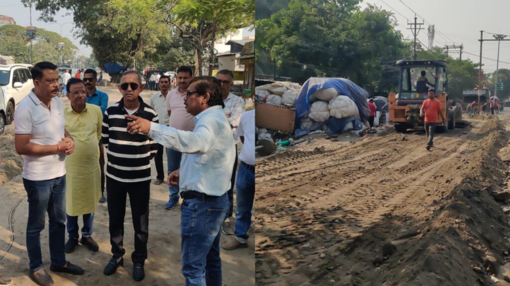 Siliguri’s Burdwan Road to be widened, Mayor Goutam Deb inspects site