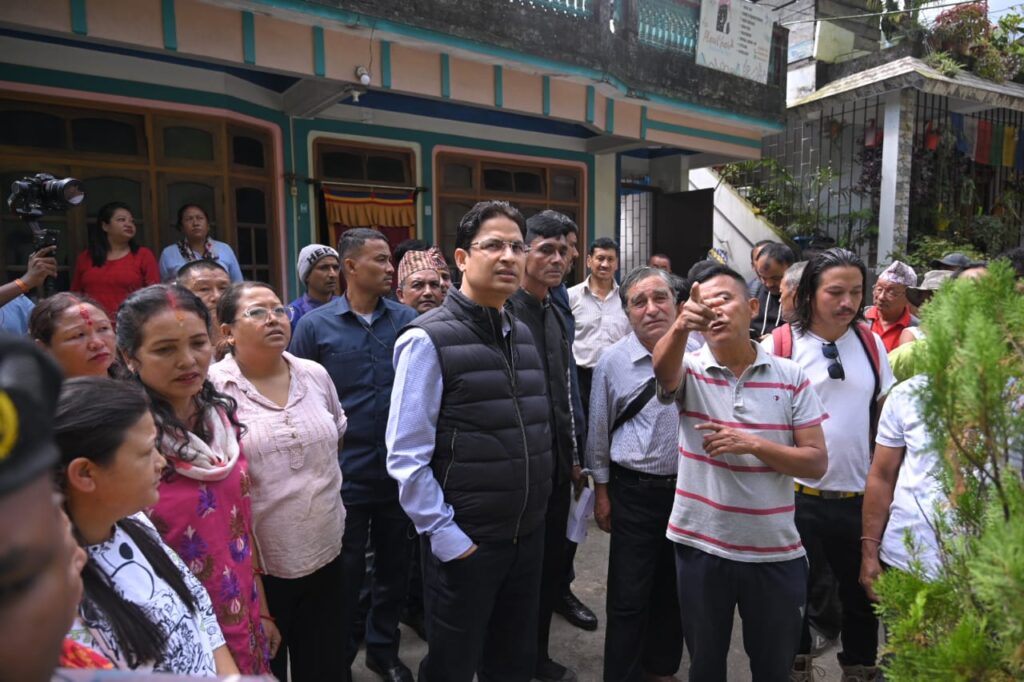 Darjeeling MP Raju Bista calls for urgent action following landslides in Bijanbari-Rimbick-Lodhoma region