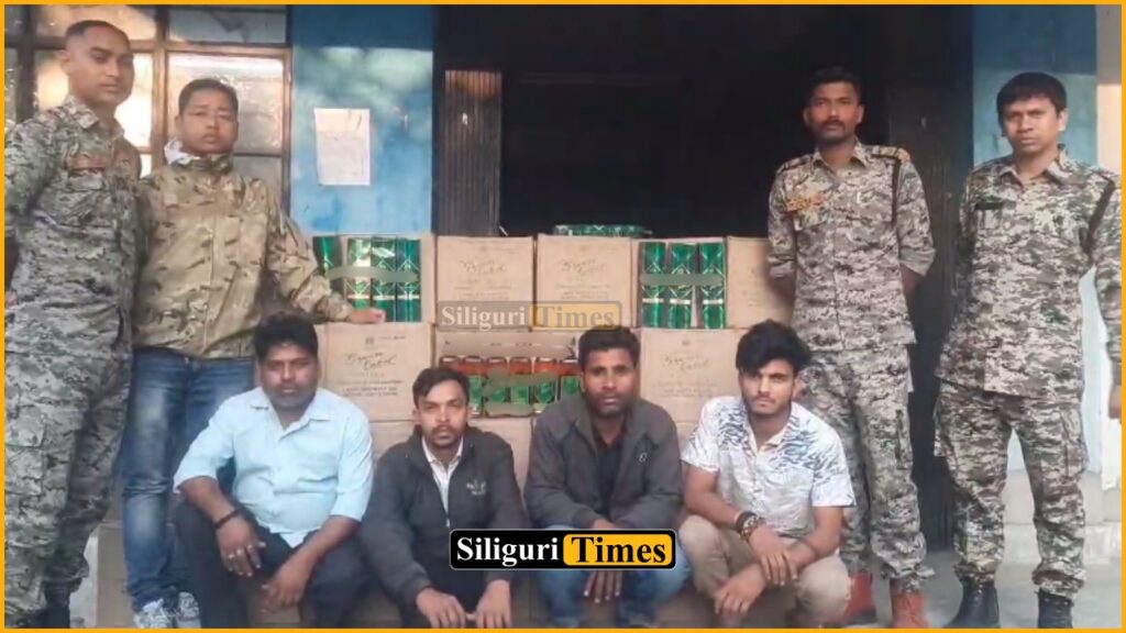 72 boxes of illegal liquor seized in Siliguri, 4 arrested