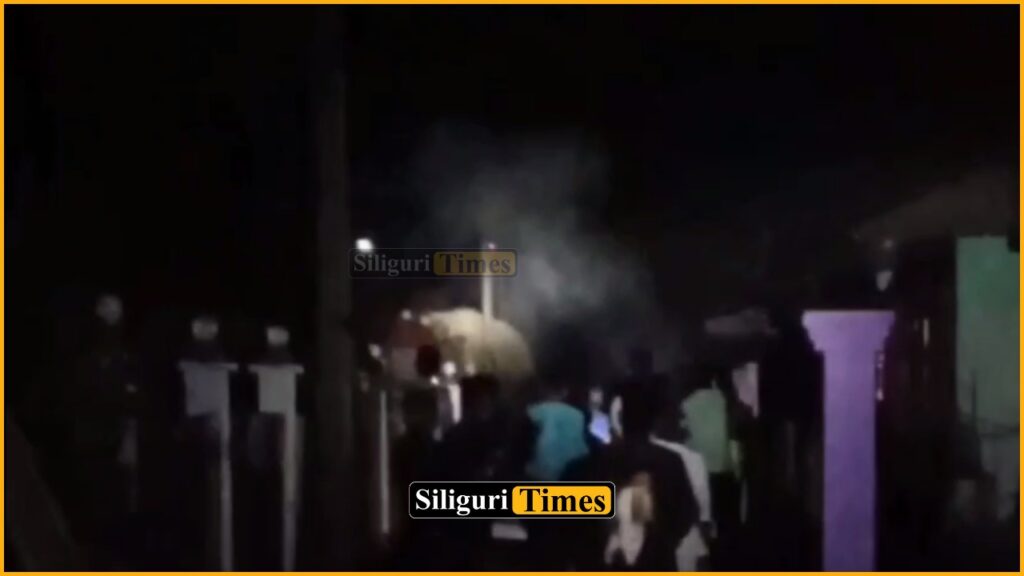 Wild elephant creates panic in Kalchini’s Mechpara Tea Estate, workers live in fear