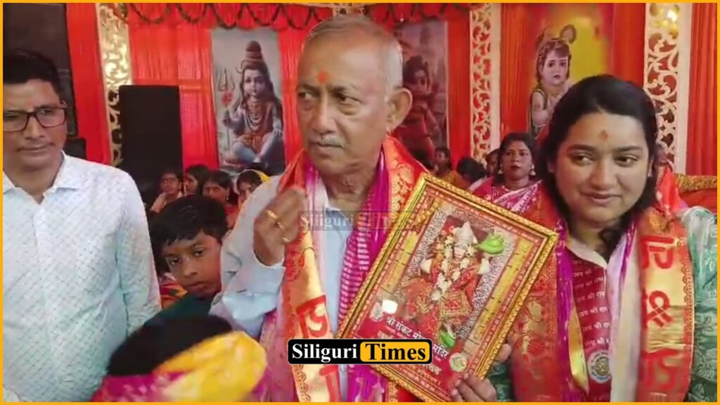 Mayor Gautam Deb joins devotees at Hanuman temple in Mallaguri on Hanuman Jayanti
