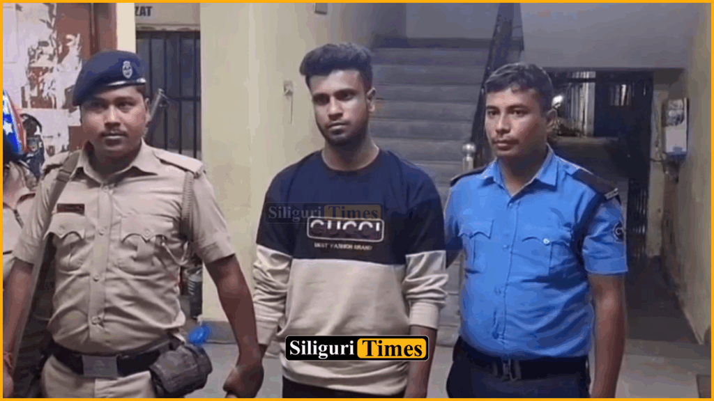 Bangladeshi youth arrested in Kharibari for illegally entering India from Nepal