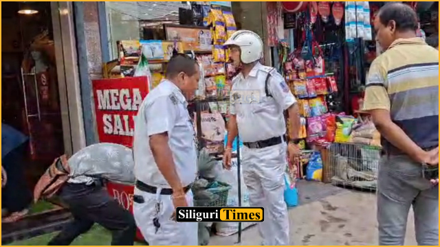 Traffic police launch city-wide drive against footpath encroachment and illegal parking in Siliguri