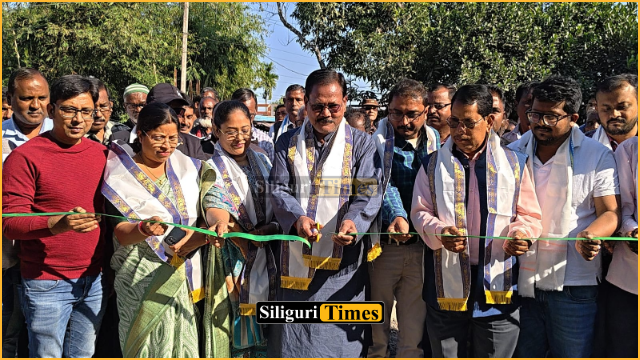 Foundation stone laid for road construction under Pathashree-4 project in Rajganj