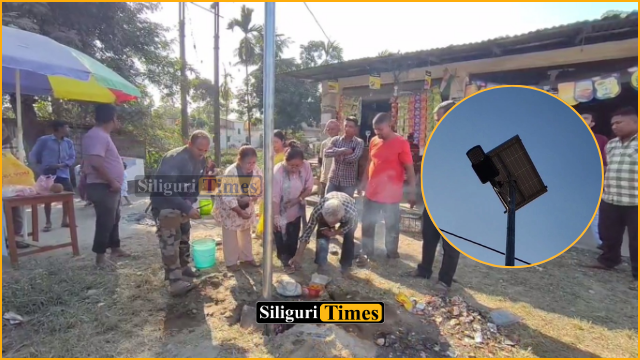Solar street lights installed in Kharibari to tackle elephant menace following ‘Amader Para, Amader Samadhan’ camp