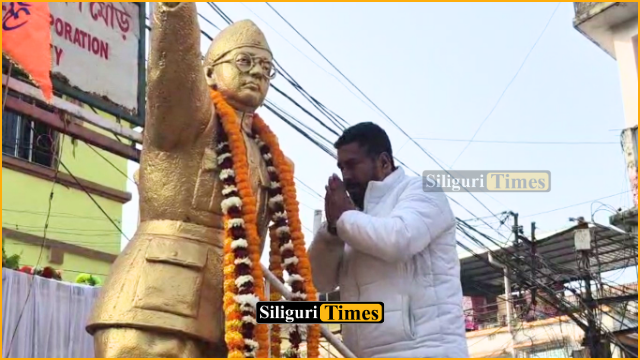 Siliguri MLA Shankar Ghosh ends 24-hour hunger strike after garlanding Netaji’s statue