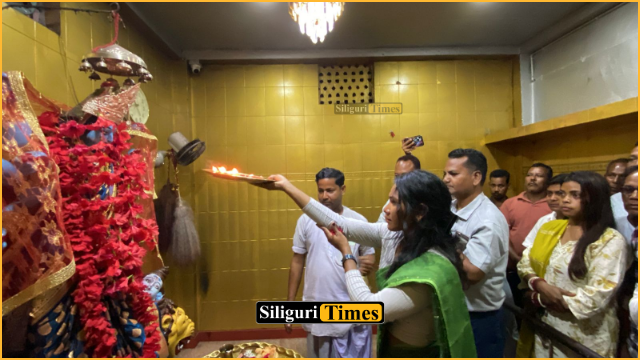 TMC candidate Swapna Barman begins campaign after offering prayers at Bhramari Devi Temple in Rajganj