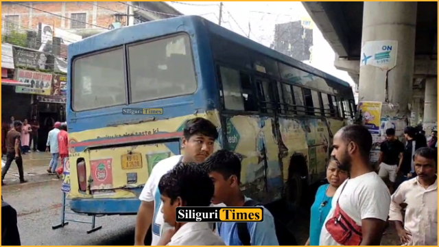 NBSTC bus crashes into flyover pillar after suspected mechanical failure in Bagdogra; pedestrian killed