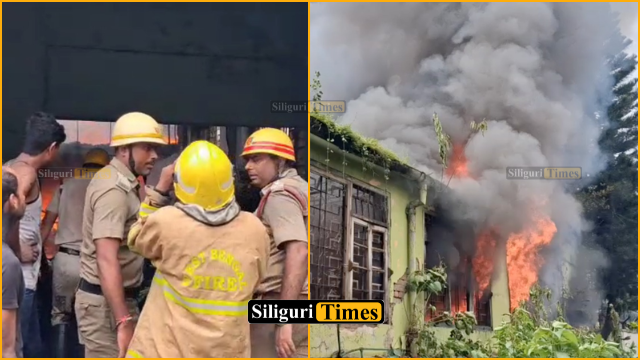 Massive fire breaks out at plastic factory on Sevoke Road in Siliguri