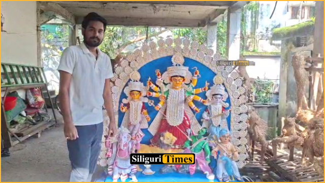Siliguri-based sculptor’s Goddess Durga idol to be shipped to South Korea for Durga Puja