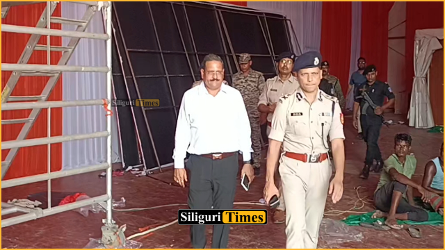 ADG Manoj Verma inspects Kawakhali venue ahead of Amit Shah’s Siliguri visit