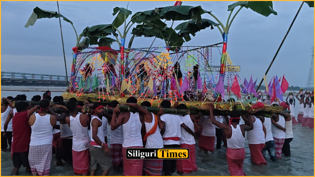 ‘Ashtanag Bhela’ floated in Gajoldoba on occasion of Manasa Puja; seven-day fair underway