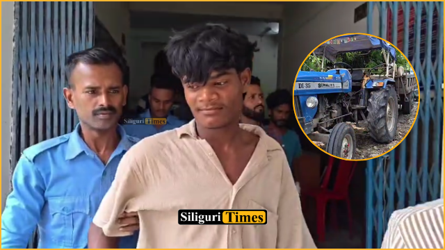 One arrested with sand-laden tractor for alleged illegal sand transport in Naxalbari