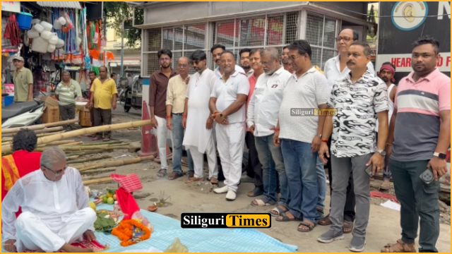Siliguri Ganesh Puja Welfare Society begins 20th-year preparations with ‘Khutti Puja’