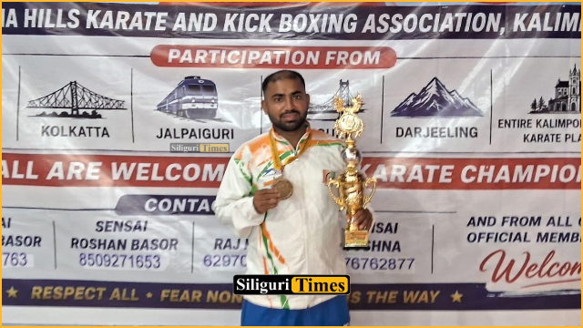 Siliguri’s Gobinda Sarkar wins gold, ‘Best Fighter’ title at 5th Indo-Nepal Karate Championship 2026