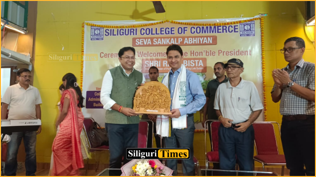 MP Raju Bista attends ‘Seva Sankalp Abhiyan’ programme at Siliguri College of Commerce