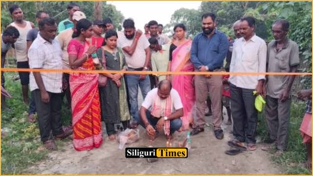 Kharibari: Residents set to get relief as administration begins work on new bitumen road in Chunilal Jote