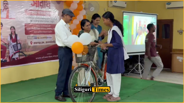‘Sarathi’ bicycle distribution programme held in Rajganj, standard IX students receive bicycles