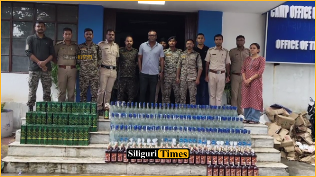 Excise Department seizes illegal Sikkim liquor worth over Rs 10 lakh from scrap warehouse in Siliguri
