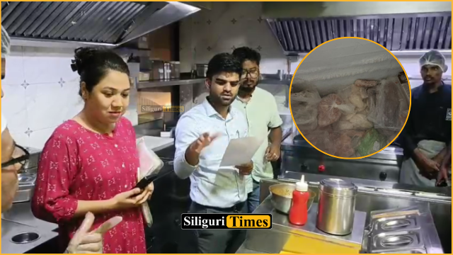 Food safety inspection at restaurants and pubs at a shopping mall on Sevoke Road in Siliguri, multiple irregularities found