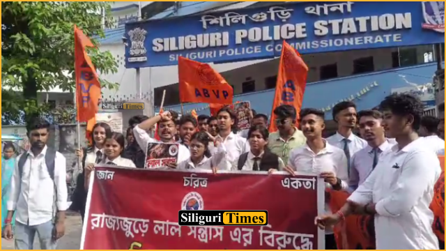 ABVP protests, files FIR at Siliguri Police Station over alleged student harassment