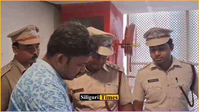 Fire Department Officials inspect fire safety measures at shopping mall on Sevoke Road in Siliguri