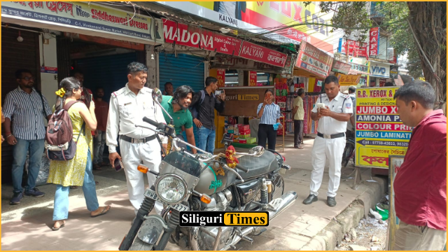 Panitanki Traffic Guard launches drive to clear footpath encroachments on Siliguri’s Hill Cart Road