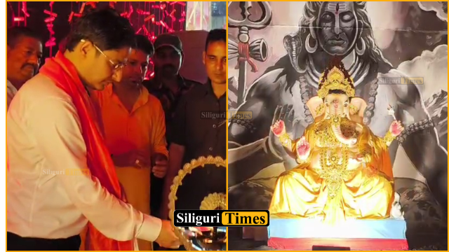 MP Raju Bista inaugurates 5th Ganesh Puja of Night Owl Association in Siliguri