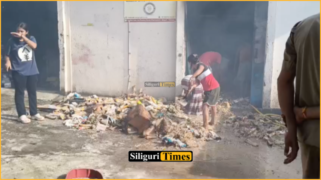 Fire breaks out at a factory in Siliguri’s Champasari area