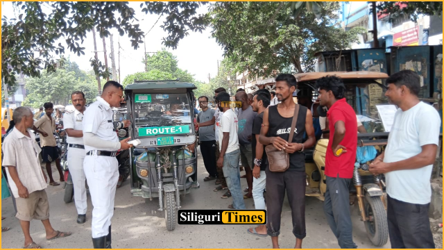 Six new e-rickshaw zones fail to stop route violations in Siliguri; traffic police launch special drive