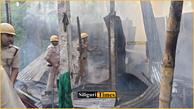House gutted in fire in Naxalbari’s Roy Para area