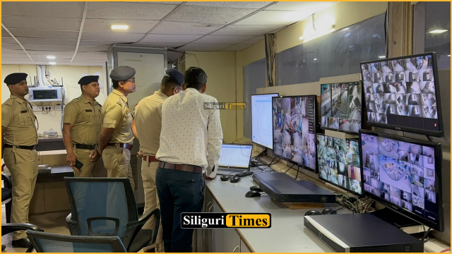 Fire department officials inspect fire safety measures at shopping mall on Sevoke Road in Siliguri