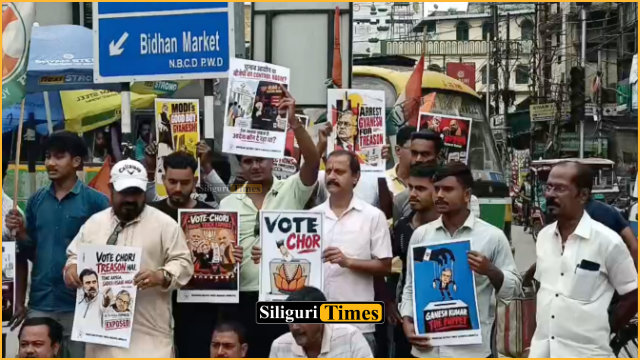 Darjeeling District Congress stages protest in Siliguri, demands CEC Gyanesh Kumar’s resignation and arrest