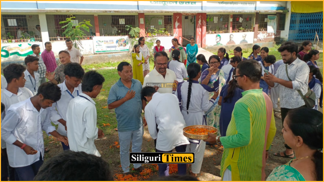 Siliguri: Voluntary organisation stages symbolic protest over alleged assault of a headmaster in Jalpaiguri