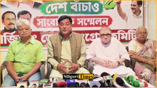 Darjeeling District Congress announces ‘Vote Bachao, Desh Bachao’ campaign at a press conference