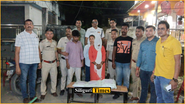 Drug trafficking attempt foiled; three, including couple, arrested with 790 grams of brown sugar in Siliguri Junction area