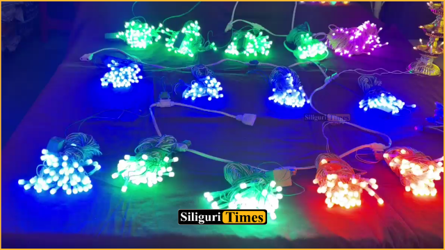Markets in Siliguri bustle with shoppers as Diwali lighting sales gather pace