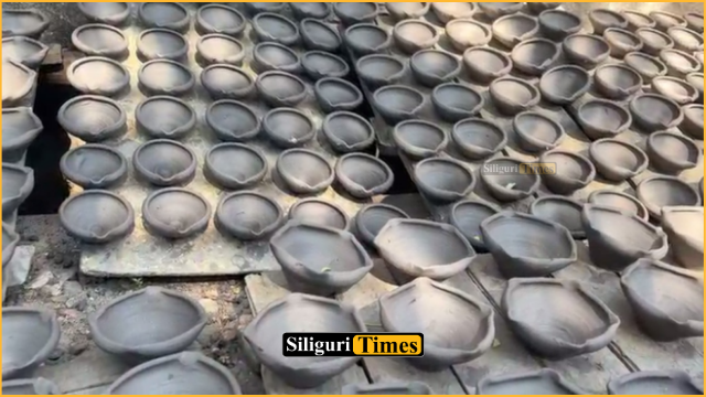 Traditional clay lamps retain their charm in Siliguri despite the growing popularity of modern lighting