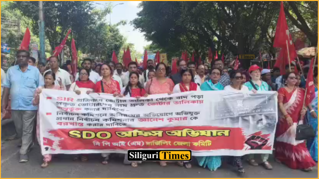 CPI(M) Darjeeling District Committee protests over SIR exclusions, demands CEC Gyanesh Kumar’s removal