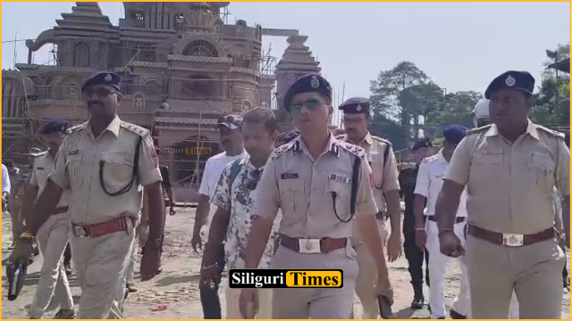 Siliguri Police Commissioner inspects Puja pandals and immersion ghats ahead of Durga Puja