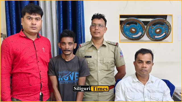 Man arrested for stealing 40 kg gym weight plates from Pati Colony in Siliguri; stolen items recovered