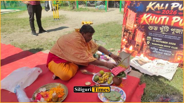 Siliguri’s Babupara Boys’ Club begins Kali Puja preparations, aims to promote global peace with ‘Shantir Sandhan’ theme